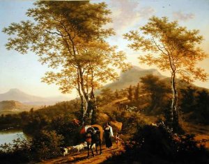 Italian Landscape with Peasants