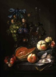 Still Life of Fruit and Oysters