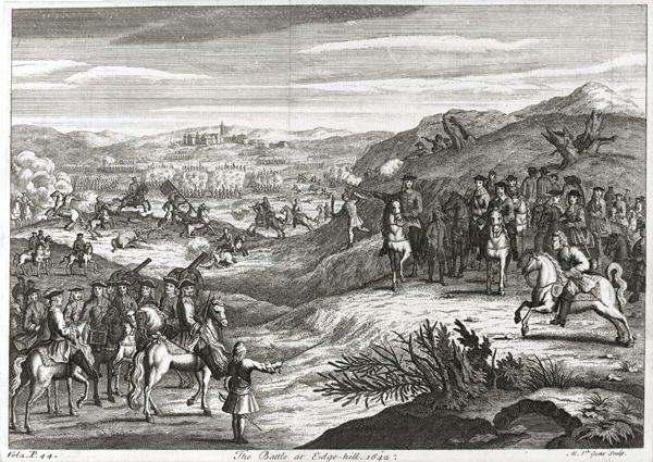 The Battle of Edgehill in 1642