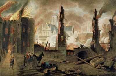 The Great Fire of London in the Year of 1666