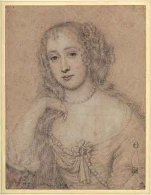 Portrait drawing of a lady