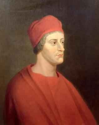 Portrait of the actor Henry Harris as Wolsey from William Shakespeares Henry VIII