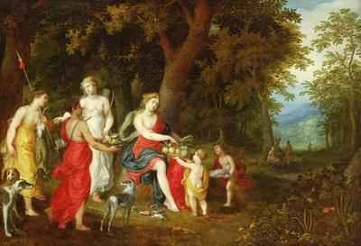 Diana and Her Maidens after the hunt