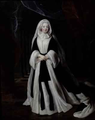 Portrait of Louise Francoise de Bourbon 1673-1743 in Mourning Clothes