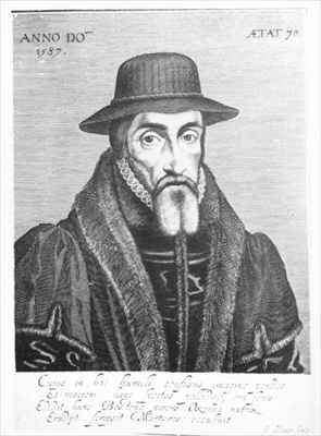 Portrait of John Foxe 1516-87 English martyrologist