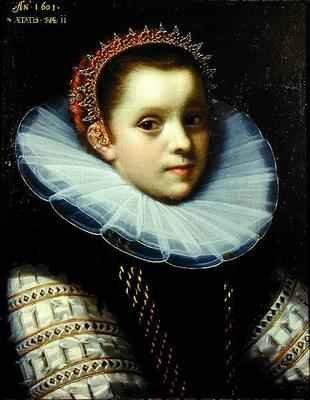 Portrait of a Young Girl Wearing a Ruff