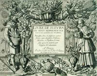 Title page from Livre des Fleurs