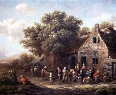 Peasants Merry Making outside an Inn