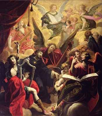 St Nicholas of Tolentino with a Concert of Angels