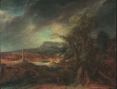 Landscape with Obelisk