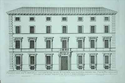 Palazzo of the Marchese Giovanni Battista Crescentii Rome