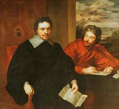 Thomas Wentworth Earl of Strafford 1593-1641 and his Secretary Sir Philip Mainwaring 1589-1661