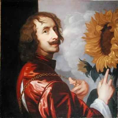 Self Portrait with a Sunflower