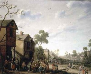 A Village Street Scene