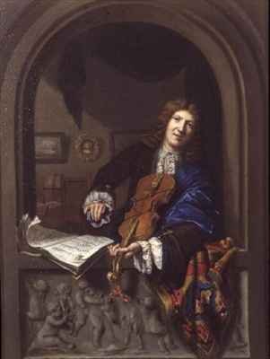 Portrait of a Man Playing the Violin