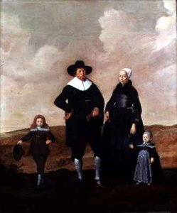 Portrait of a West Friesian Couple with Their Two Children