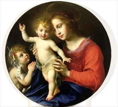 Madonna and Child with St John the Baptist