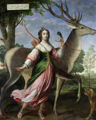 Marie de Rohan-Montbazon 1600-79 Duchess of Chevreuse as Diana the Huntress