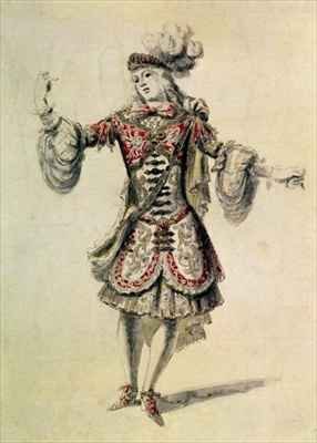 Costume design for a male dancer