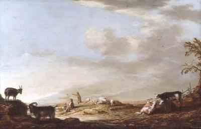 Landscape with Cattle and Figures