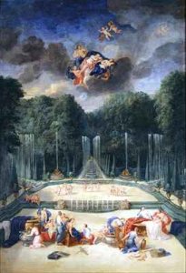 The Groves of Versailles View of the Theatre of Water with Nymphs waiting to receive Psyche