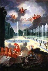 The Groves of Versailles View of the Dragon Pool and the Pool of Neptune with Apollo slaying Python