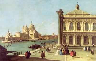 Entrance to the Grand Canal, Venice, with the Piazzetta and the Church of Santa Maria della Salute