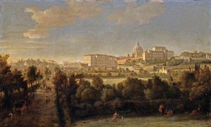 Rome- View of St Peter's and the Vatican Seen from Prati Di Castello