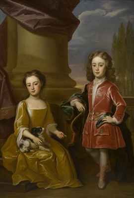 Double portrait of Dudley North and his sister, Anne