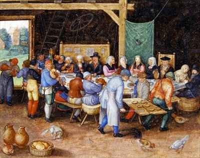 A peasant wedding feast