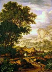 Landscape with livestock