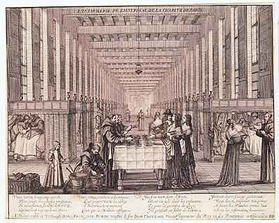 The Infirmary of the Sisters of Charity during a visit of Anne of Austria (1601-66)