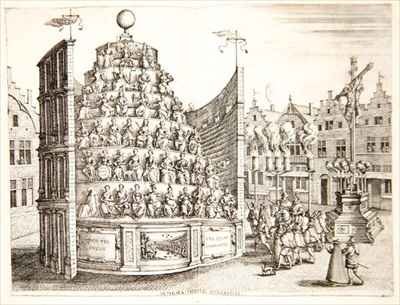 Illustration depicting a moveable theatre