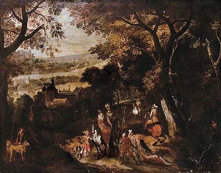 Landscape With A Hunting Party