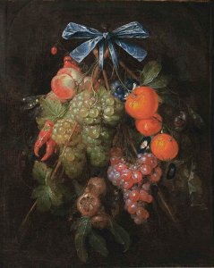 Festoon with Fruit and Flowers 1650s