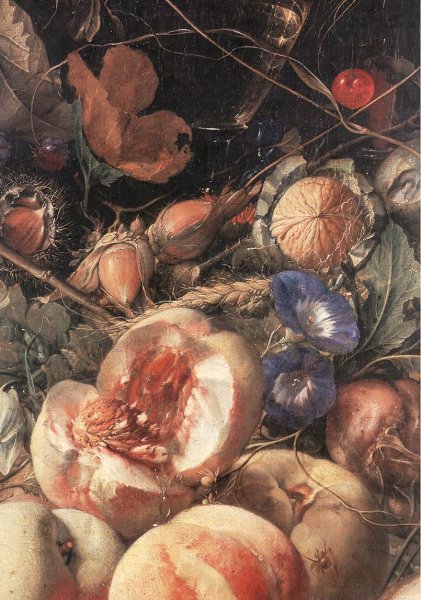 Still Life With Flowers And Fruit (detail)