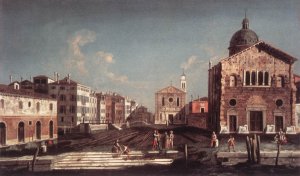 View Of Campo Santi Giovanni E Paolo 1745