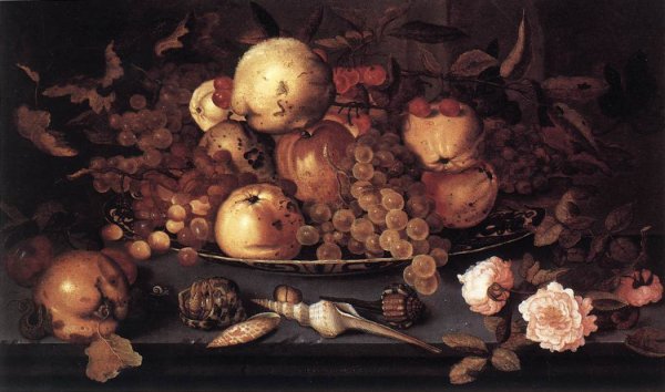 Still Life With Dish Of Fruit