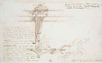 Design for the chariot of Phaeton in the opera by Lully