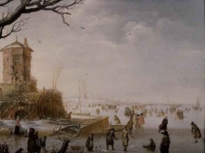 Landscape with Skaters and Sleighs