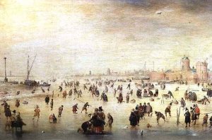 Skaters on a Frozen River