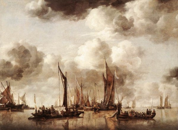 Dutch Yacht Firing a Salvo 1650