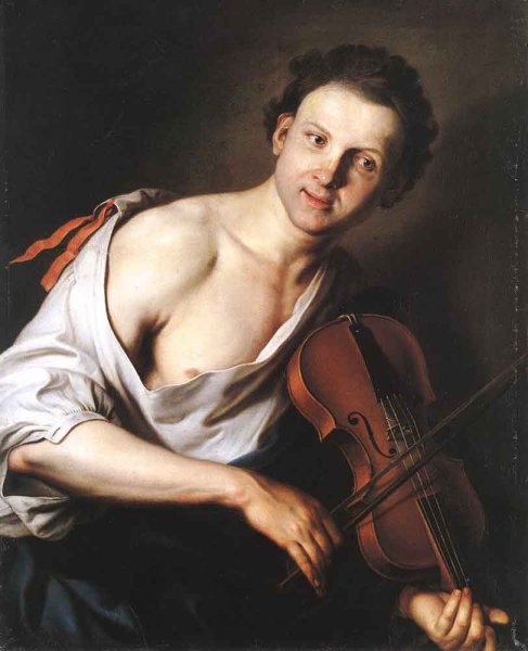 Young Man with a Violin  1690s