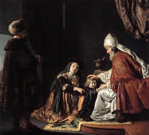 Hannah Giving Her Son Samuel to the Priest 1645