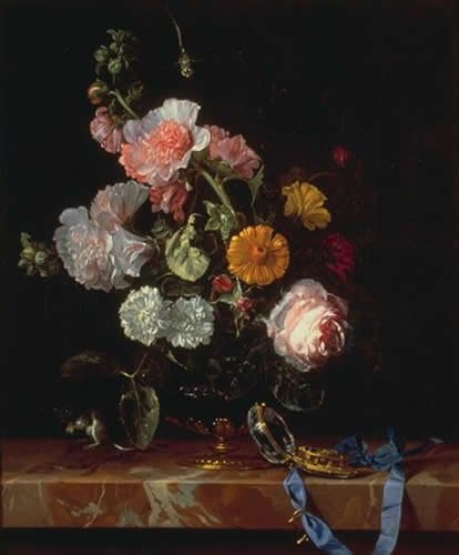 Vanitas Flower Still Life