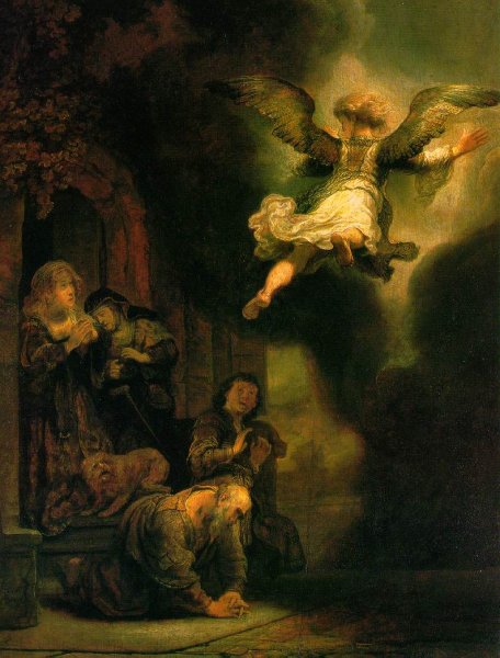 The Archangel Leaving the Family of Tobias 1637