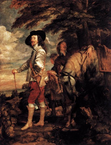 Charles I- King of England at the Hunt 1635