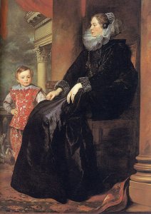 Genoese Noblewoman with her Son 1626