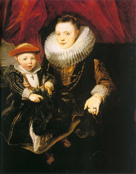 Young Woman with a Child (Possibly Baltazarina von Linick and her son), 1618