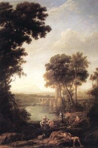 Landscape with the Finding of Moses 1637-39